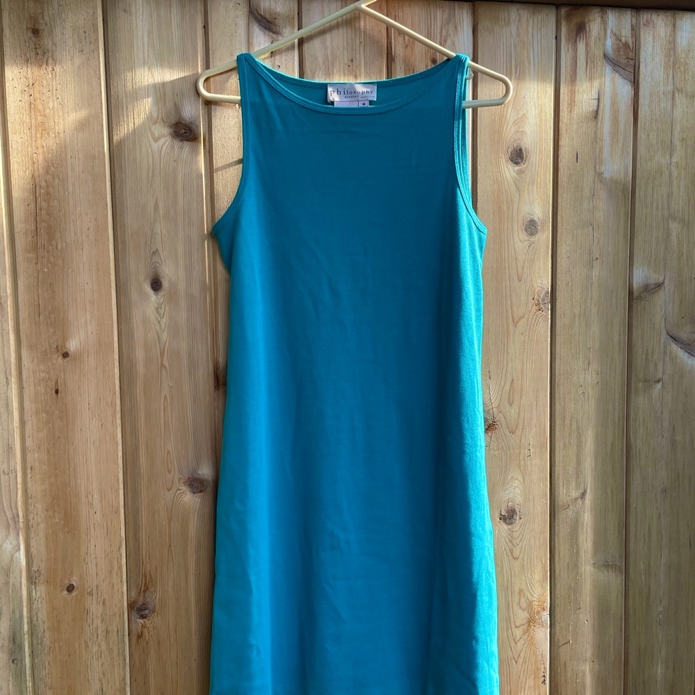 Philosophy Teal/Turquoise Tank Dress, Nordstrom, Sz M (8,10,12) NEVER Worn!